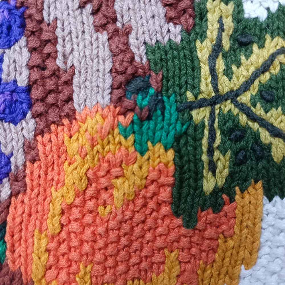 Raphels Vintage Grandma Fruits & Veggies Knit Cardigan Sweater M - Picture 7 of 16